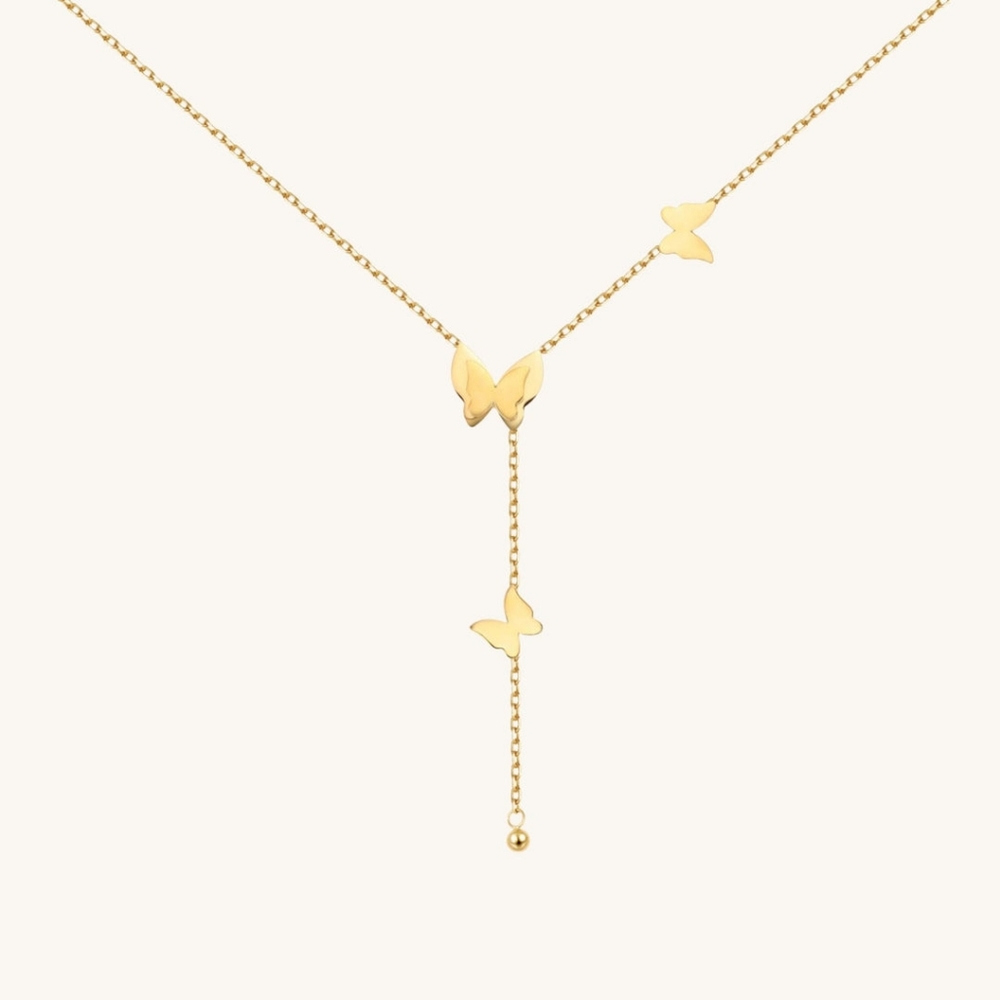 Butterfly Charm Necklace By Zudo
